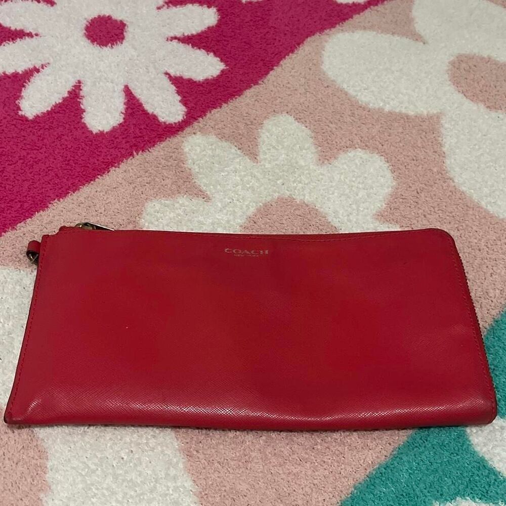 Coach Women's Red and Pink Wallet-purses